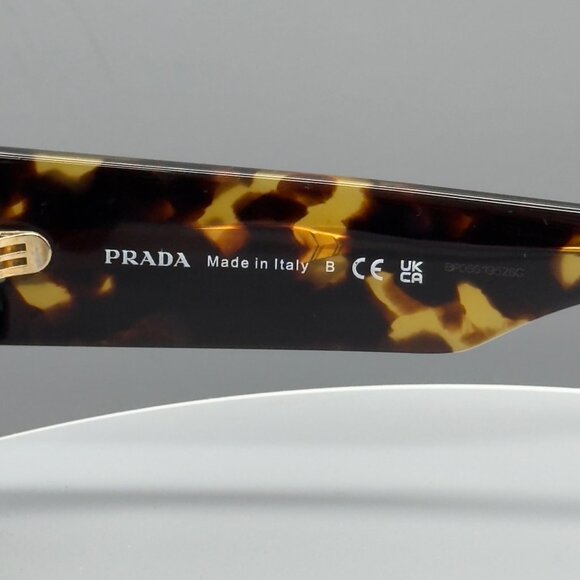 Prada Sunglasses SPR A13 VAU-01T Honey Brown Tortoise 54 23 145 Case Cloth - Picture 6 of 13